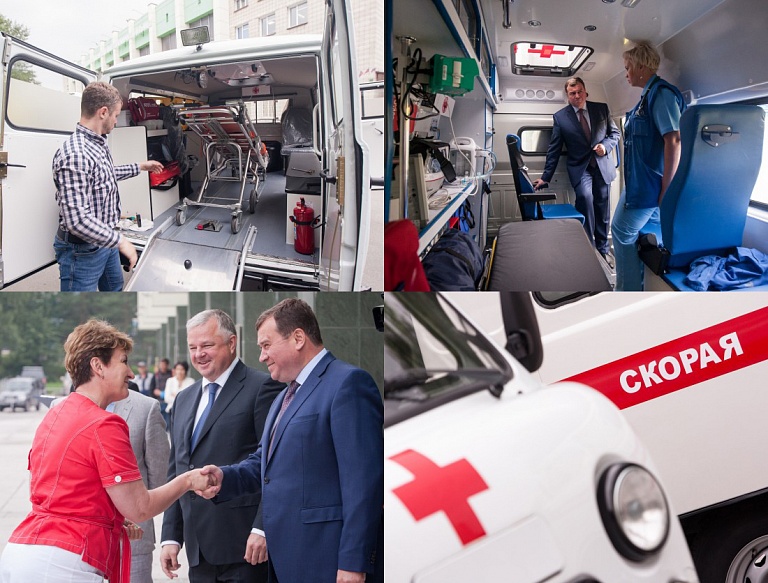 Новые машины скорой помощи отправились в Новосибирскую область