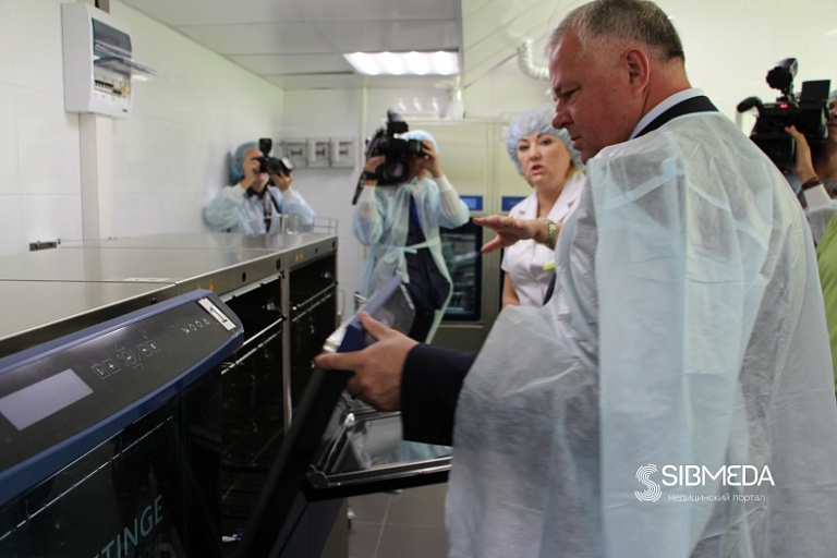 В Новосибирске запущено Центральное стерилизационное отделение, оснащённое на 75 млн рублей (ФОТООБЗОР)